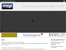 Tablet Screenshot of mep-online.de